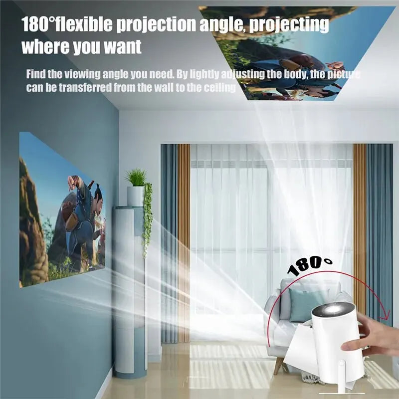 RAMDAN OFFER 49% OFF- Plus HD Projector Portatil 4K 1280x720P Android Wifi LED